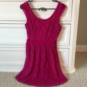 Pink lace American Eagle party dress